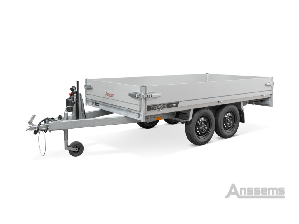 Anssems KLT2-Pro 2000 achterwaartse kipper tandemasser L.305 × Br.150cm