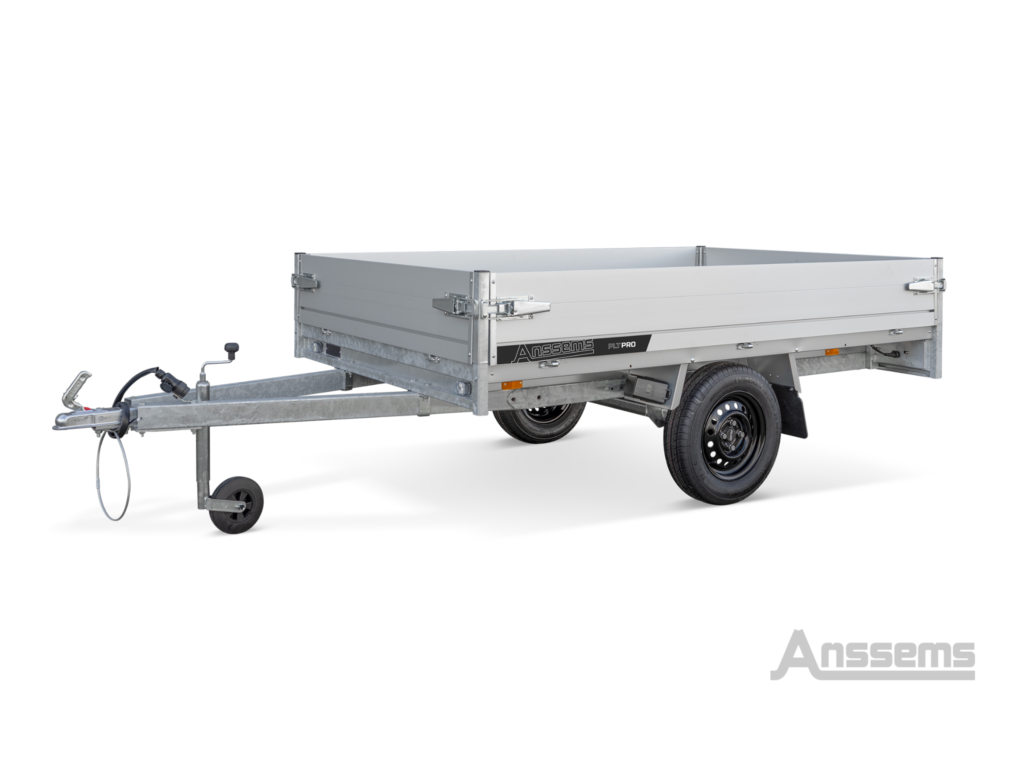 Anssems PLT-Pro 750 plateauwagen enkelasser ongeremd L.251 × Br.150cm