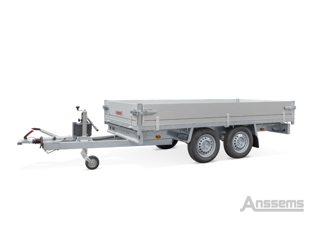 Anssems KSX 2000 achterwaartse kipper tandemasser L.305 × Br.153cm