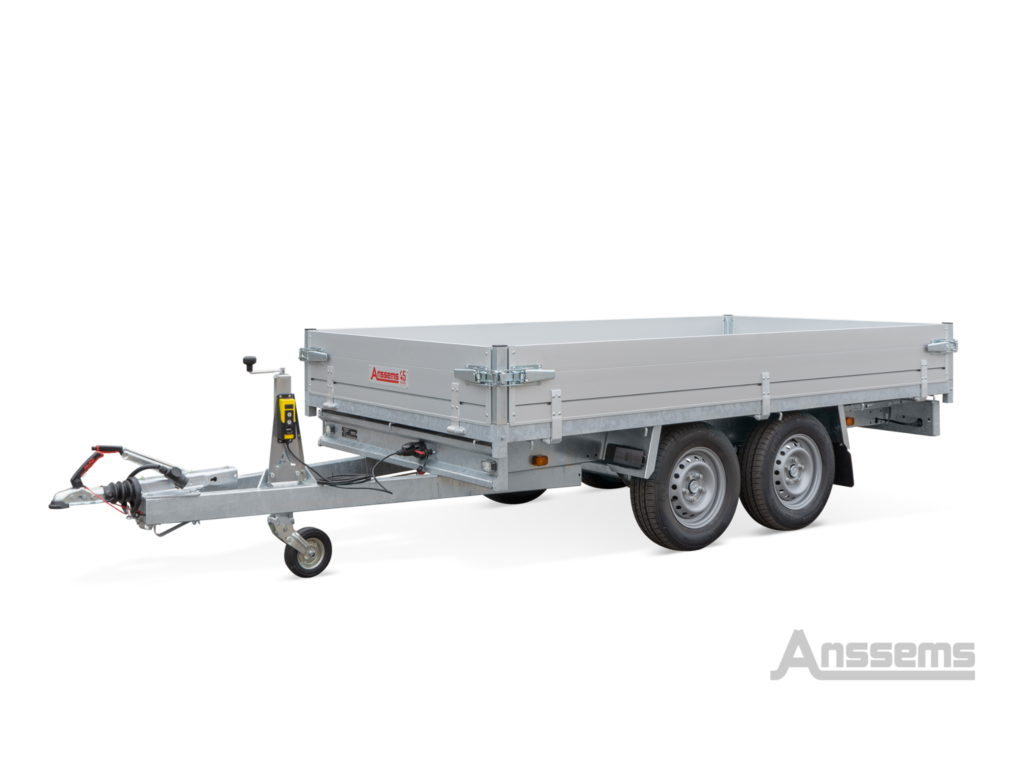 Anssems KSX 3500 3-zijdige kipper tandemasser L.305 × Br.178cm