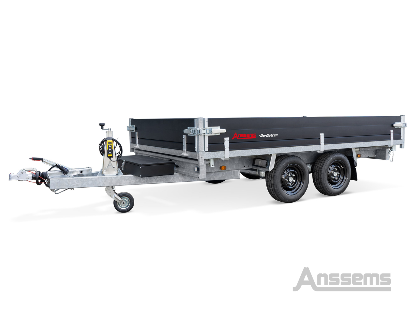 Anssems KSX 3000 3-zijdige kipper tandemasser L.305 × Br.178cm Go-Getter