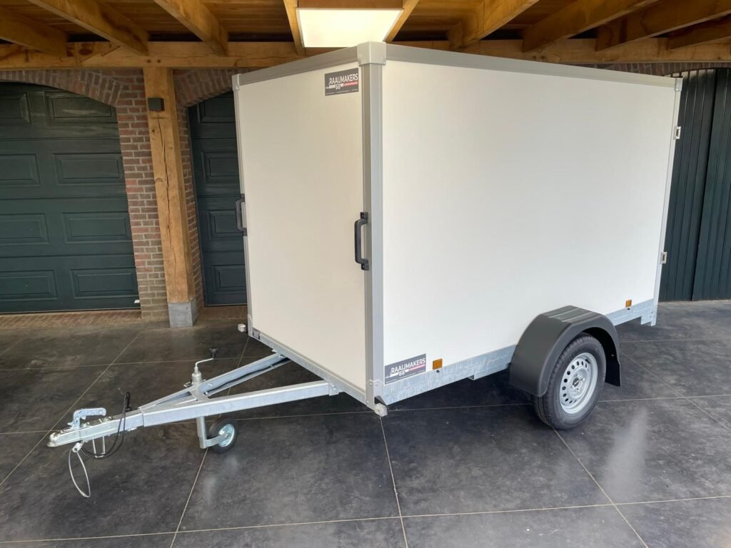 Power-Trailer PS2 type 2 gesloten enkelasser ongeremd L.200 x Br.110 x H.150cm