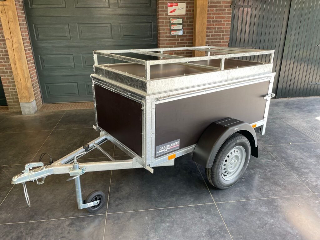Syma bagagewagen enkelasser ongeremd L.175 x Br.100cm bruin