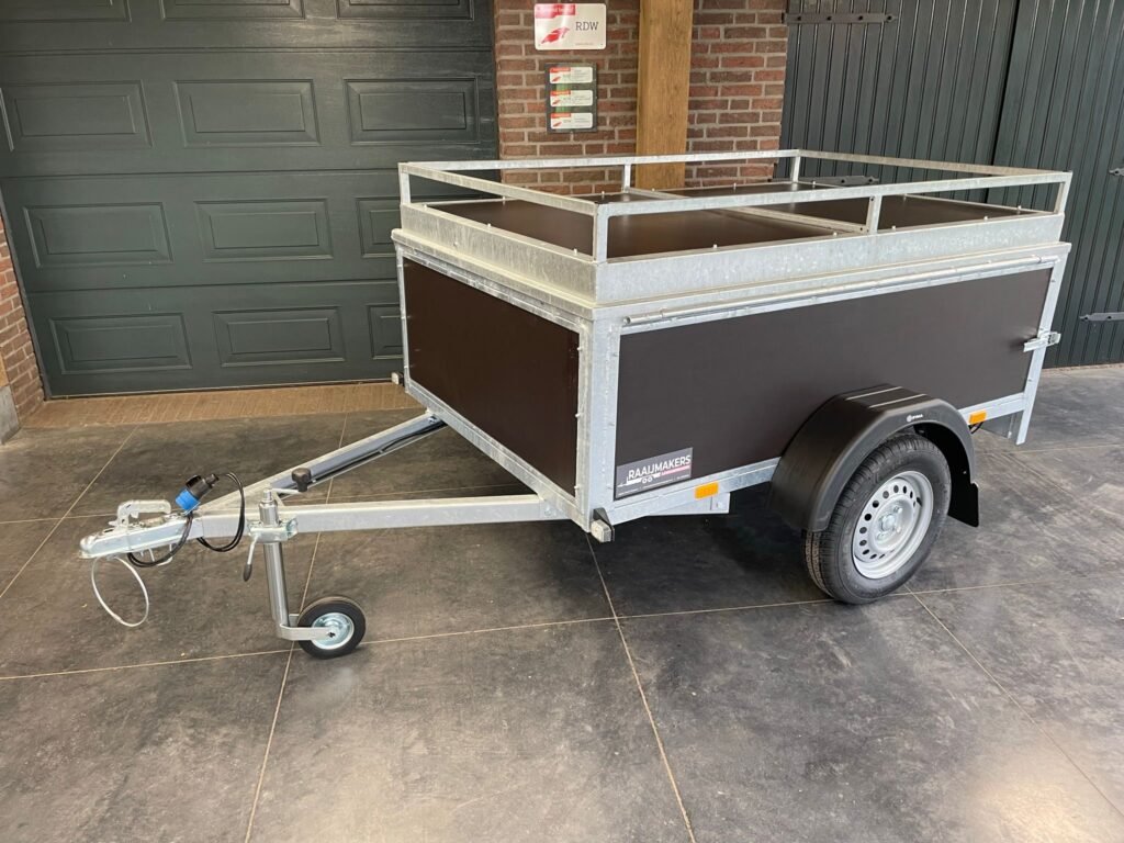 Syma bagagewagen enkelasser ongeremd L.200 x Br.131cm bruin