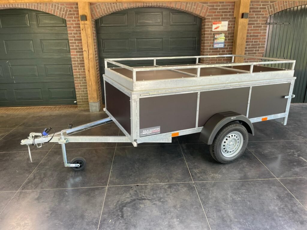 Syma bagagewagen enkelasser ongeremd L.257 x Br.131cm bruin