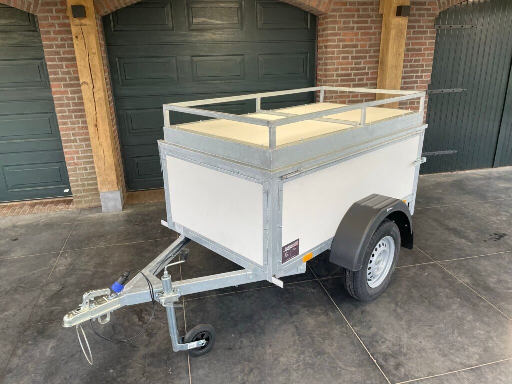 Syma bagagewagen enkelasser ongeremd L.200 x Br.100cm wit