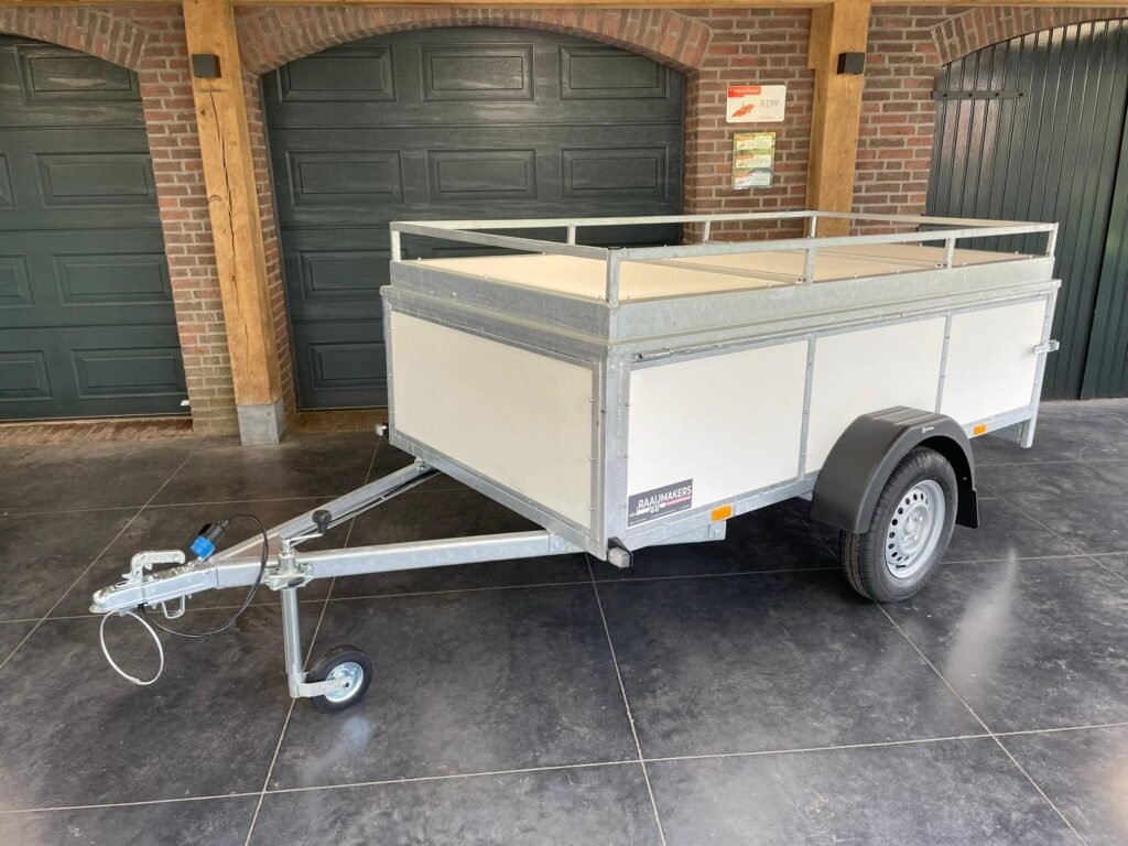 Syma bagagewagen enkelasser ongeremd L.257 x Br.131cm wit