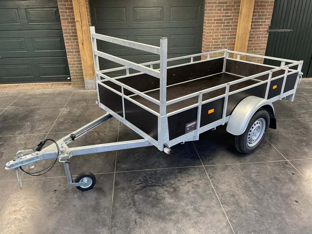 Syma bakwagen enkelasser ongeremd L.300 x Br.131cm