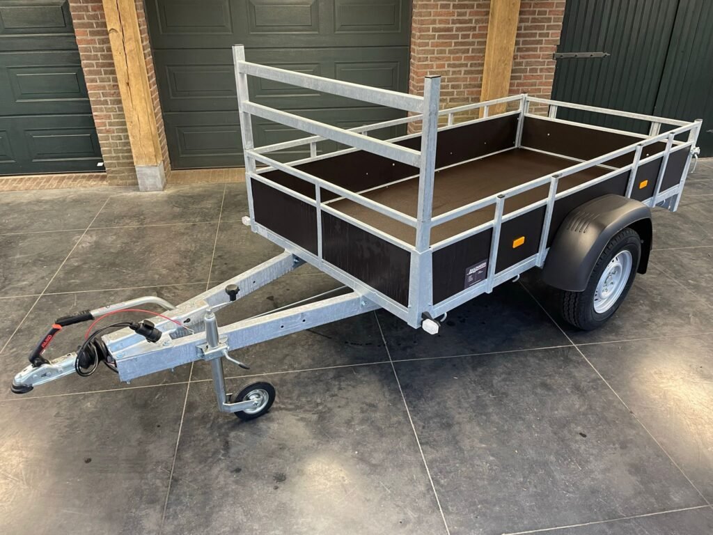 Syma bakwagen enkelasser geremd L.300 x Br.131cm