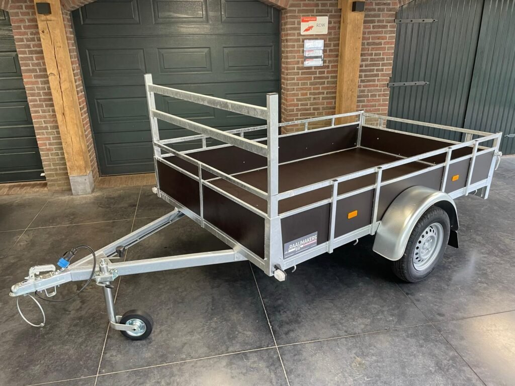 Syma bakwagen enkelasser ongeremd L.300 x Br.151cm