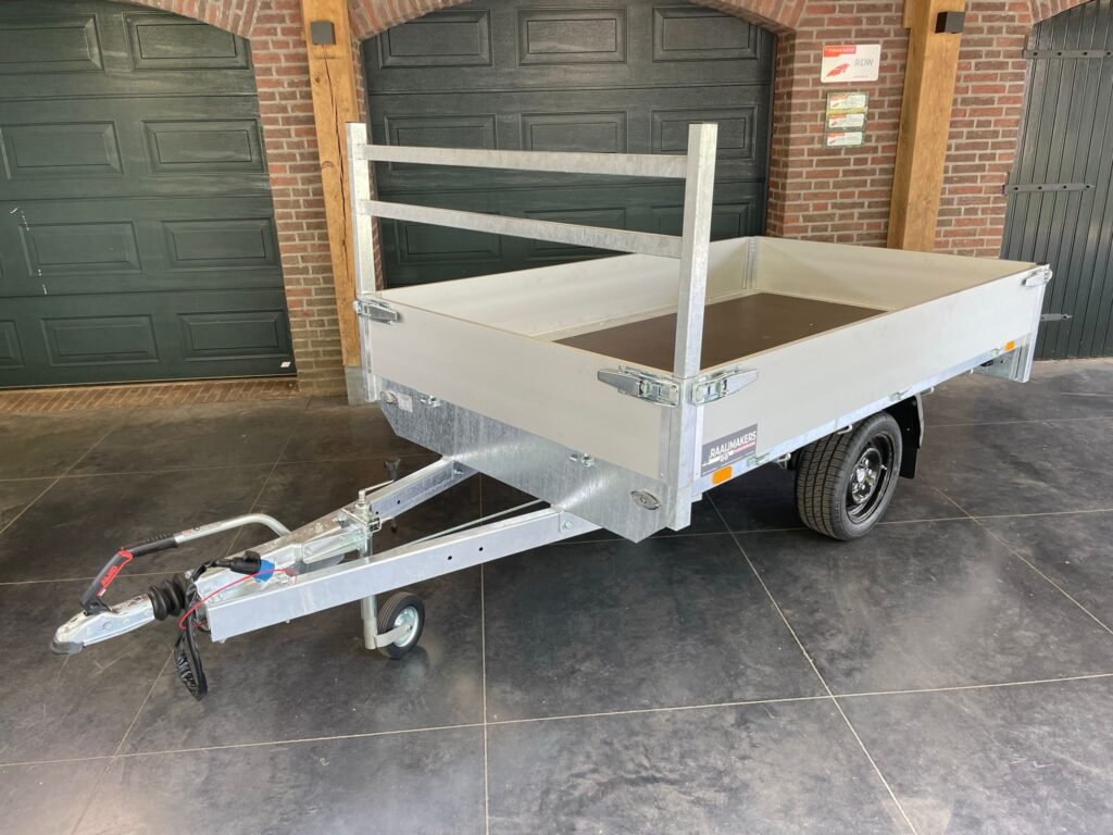 Syma plateauwagen enkelasser geremd L.310 x Br.156cm