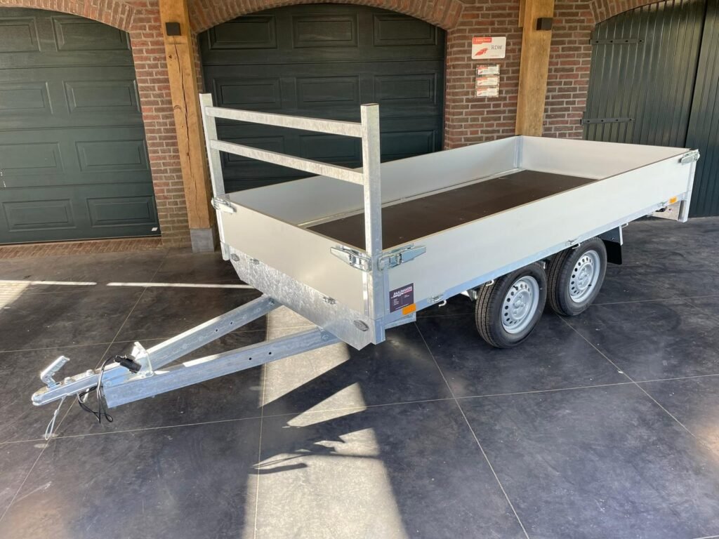 Syma plateauwagen tandemasser ongeremd L.260 x Br.156cm