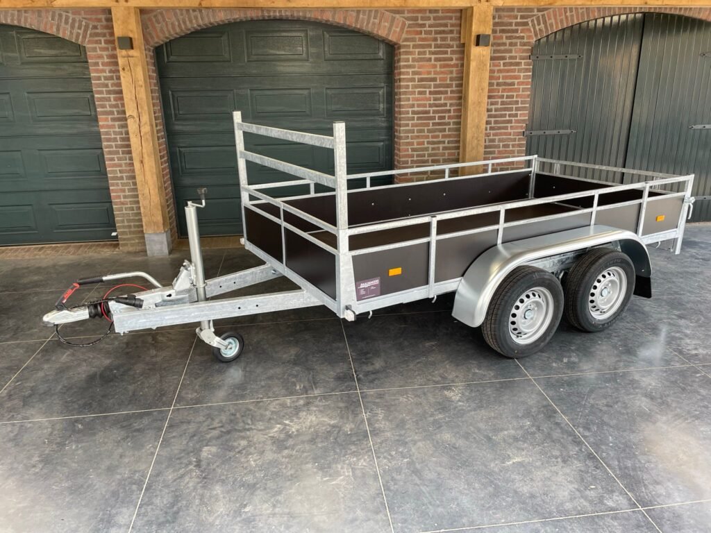 Syma bakwagen tandemasser geremd L.300 x Br.151cm