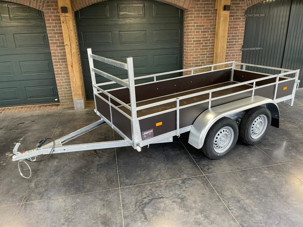 Syma bakwagen tandemasser ongeremd L.300 x Br.151cm