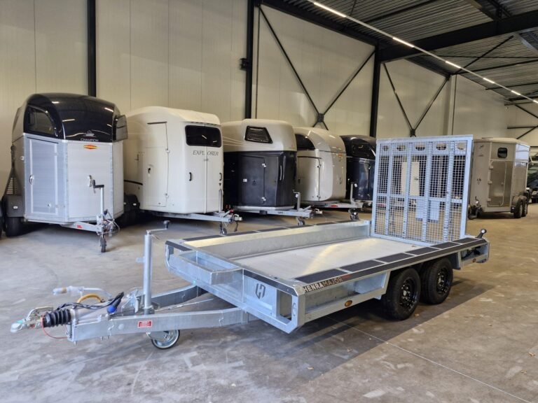 Henra Major Xpert machinetransporter 350×150 alu bodem