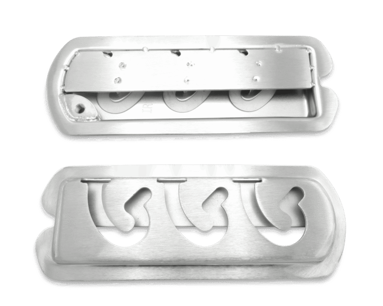 Multi Safe System (Gepolijst paniek-boxenstang-systeem)incl. tuussenschot, transparant PVC