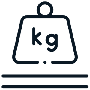 Totaal gewicht 2400 kg