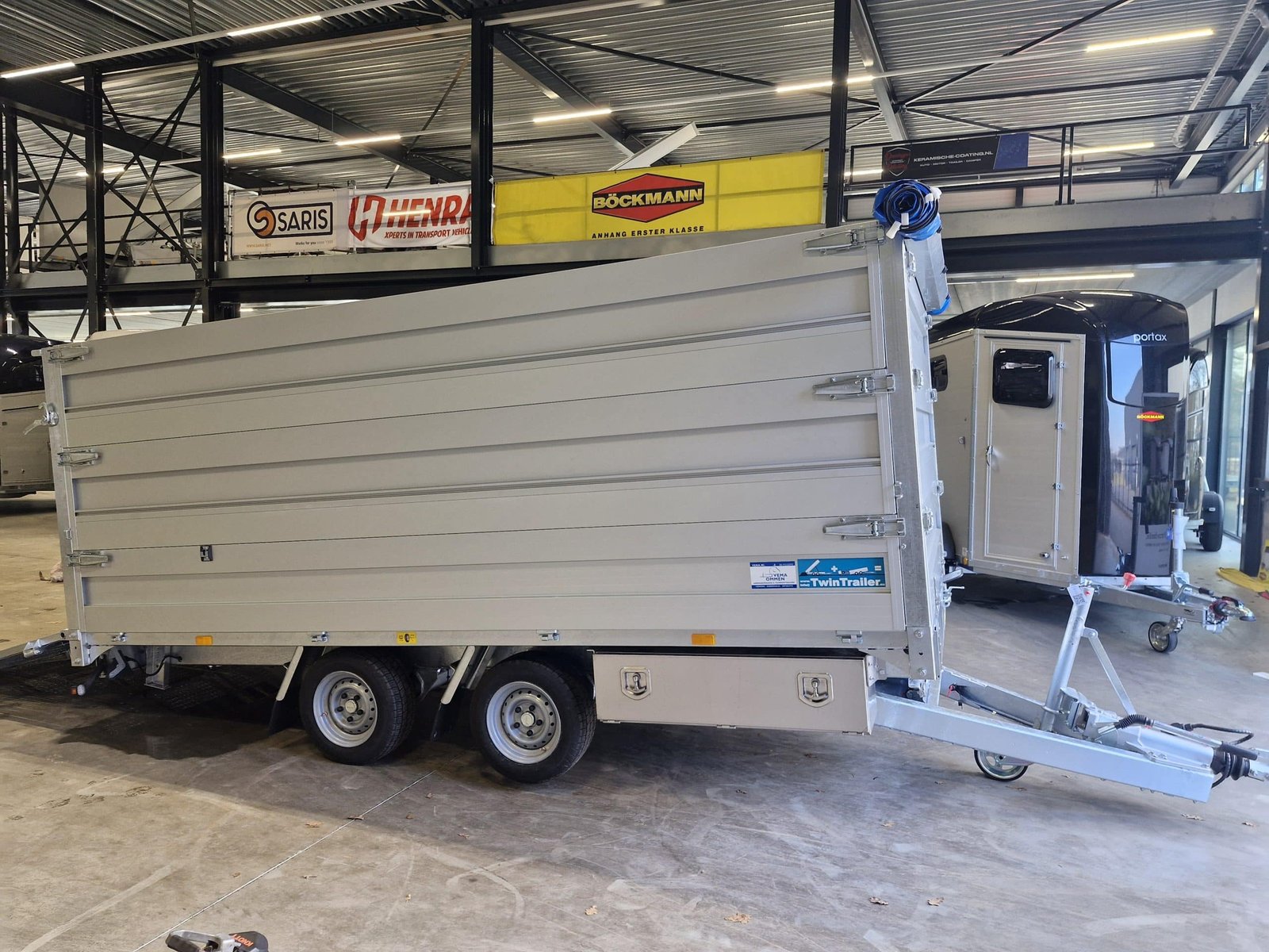 Twin Trailer TT35-40 kipper / machinetransporter - Image 3