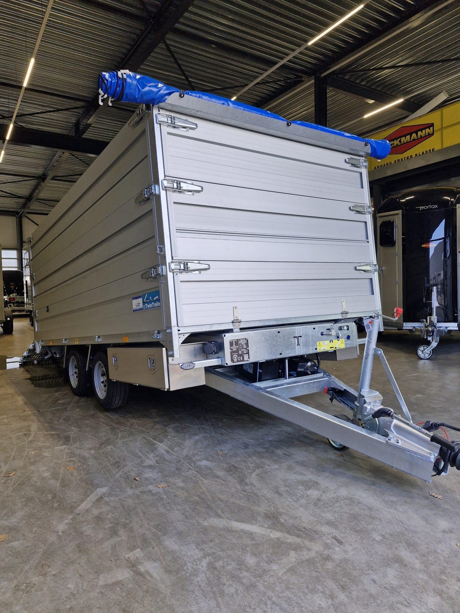 Twin Trailer TT35-40 kipper / machinetransporter - Image 5